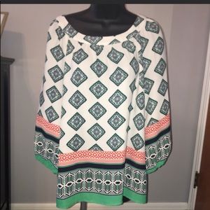 Violet & Claire Peasant Flowing Blouse